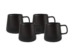 Blend Sala Mug 375ML Set Of 4 Black Gift Boxed