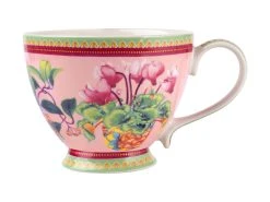 Gabby Malpas Jardin Footed Cup 400ML Cyclamen Gift Boxed