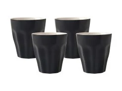 Blend Sala Latte Cup 265ML Set Of 4 Black Gift Boxed