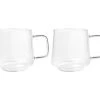 Blend Sala Glass Mug 400ML Set Of 2 Clear Gift Boxed