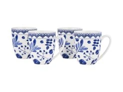 Darcy Coupe Mug 420ML Set Of 4 Floral Gift Boxed