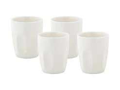 White Basics Latte Cup 200ML Set Of 4 Gift Boxed