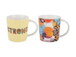 Kasey Rainbow Be Fierce Mug Set Of 2 380ML Strong Gift Boxed