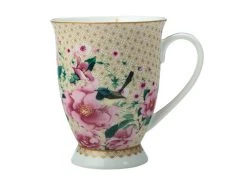 Teas & C's Silk Road Footed Mug 300ML White Gift Boxed