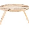 The Blck Pen Golden Summer Round Folding Picnic Table 45x45x24cm