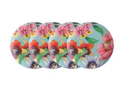 Balinese Garden Bamboo Plate 20cm Set Of 4