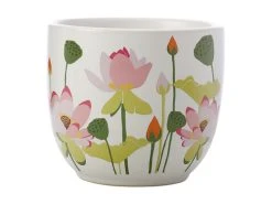 Royal Botanic Gardens Victoria Lotus Planter Pot 12cm White