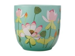 Royal Botanic Gardens Victoria Lotus Planter Pot 16cm Mint