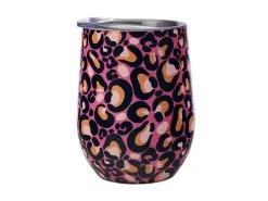 Kasey Rainbow Be Kind Double Wall Insulated Tumbler 350ML Leopard