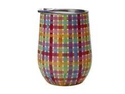 Kasey Rainbow Be Kind Double Wall Insulated Tumbler 350ML Plaid