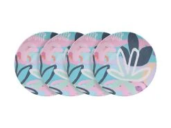 Rach Jackson Rock Garden Melamine Plate 20cm Set Of 4
